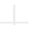 Ekena Millwork Eugene Architectural Grade PVC Gable Bracket, 72"W x 48"H x 2"D x 4"F, 16/12 Pitch GBP072X48X0204EUG00 - alternate 3